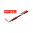 Universal Comfort Grip Gel Pen, Retractable, Medium 0.7 mm, Red Ink, Translucent Red Barrel, Dozen Thumbnail 4