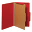 Universal Bright Colored Pressboard Classification Folders, 1 Divider, Legal Size, Ruby Red, 10/Box Thumbnail 1