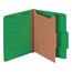 Universal Bright Colored Pressboard Classification Folders, 1 Divider, Letter Size, Emerald Green, 10/Box Thumbnail 1