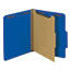 Universal Bright Colored Pressboard Classification Folders, 1 Divider, Letter Size, Cobalt Blue, 10/Box Thumbnail 1