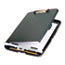 Officemate Low Profile Storage Clipboard, 1/2" Capacity, Holds 9w x 12h, Charcoal Thumbnail 1