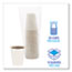 Boardwalk® Convenience Pack Paper Hot Cups, 12 oz, White, 9 Cups/Sleeve, 25 Sleeves/Carton Thumbnail 4