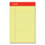 Universal Perforated Ruled Writing Pads, Narrow Rule, Red Headband, 50 Canary-Yellow 5 x 8 Sheets, Dozen Thumbnail 1
