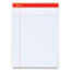 Universal Perforated Ruled Writing Pads, Wide/Legal Rule, Red Headband, 50 White 8.5 x 11.75 Sheets, Dozen Thumbnail 1