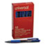 Universal Comfort Grip Gel Pen, Retractable, Medium 0.7 mm, Blue Ink, Translucent Blue Barrel, Dozen Thumbnail 2