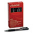 Universal Comfort Grip Gel Pen, Retractable, Medium 0.7 mm, Black Ink, Smoke Barrel, Dozen Thumbnail 2