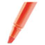BIC Brite Liner Highlighter, Fluorescent Orange Ink, Chisel Tip, Orange/Black Barrel, Dozen Thumbnail 3