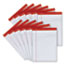 Universal Perforated Ruled Writing Pads, Wide/Legal Rule, Red Headband, 50 White 8.5 x 11.75 Sheets, Dozen Thumbnail 5