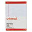 Universal Perforated Ruled Writing Pads, Wide/Legal Rule, Red Headband, 50 White 8.5 x 11.75 Sheets, Dozen Thumbnail 2