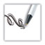 BIC Clic Stic Ballpoint Pen, Retractable, Medium 1 mm, Black Ink, White Barrel, Dozen Thumbnail 3