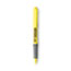 BIC Brite Liner Grip Pocket Highlighter, Fluorescent Yellow Ink, Chisel Tip, Yellow/Black/Silver Barrel, Dozen Thumbnail 4