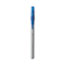 BIC Round Stic Grip Xtra Comfort Ballpoint Pen, Stick, Fine 0.8 mm, Blue Ink, Gray/Blue Barrel, Dozen Thumbnail 5