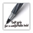 BIC Round Stic Grip Xtra Comfort Ballpoint Pen, Stick, Fine 0.8 mm, Red Ink, Gray/Red Barrel, Dozen Thumbnail 4