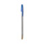 BIC Cristal Xtra Smooth Ballpoint Pen, Stick, Medium 1 mm, Blue Ink, Clear Barrel, Dozen Thumbnail 5