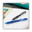 BIC Gel-ocity Gel Pen, Retractable, Medium 0.7 mm, Blue Ink, Translucent Blue Barrel, Dozen Thumbnail 4