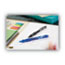 BIC Gel-ocity Gel Pen, Retractable, Medium 0.7 mm, Black Ink, Translucent Black Barrel, Dozen Thumbnail 5