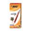 BIC Velocity Easy Glide Ballpoint Pen, Retractable, Medium 1 mm, Red Ink, Translucent Red Barrel, Dozen Thumbnail 1