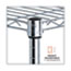 Alera NSF Certified 6-Shelf Wire Shelving Kit, 48w x 18d x 72h, Silver Thumbnail 6