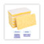 Boardwalk Scrubbing Sponge, Light Duty, 3.6 x 6.1, 0.7" Thick, Yellow/White, Individually Wrapped, 20/Carton Thumbnail 3