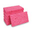 Boardwalk Small Cellulose Sponge, 3.6 x 6.5, 0.9" Thick, Pink, 2/Pack, 24 Packs/Carton Thumbnail 7
