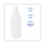 Boardwalk® Embossed Spray Bottle, 32 oz, Clear, 24/Carton Thumbnail 2