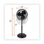 Alera 16" 3-Speed Oscillating Pedestal Stand Fan, Metal, Plastic, Black Thumbnail 2