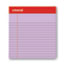 Universal Colored Perforated Ruled Writing Pads, Narrow Rule, 50 Orchid 5 x 8 Sheets, Dozen Thumbnail 5