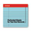 Universal Colored Perforated Ruled Writing Pads, Wide/Legal Rule, 50 Blue 8.5 x 11 Sheets, Dozen Thumbnail 4