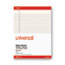 Universal Colored Perforated Ruled Writing Pads, Wide/Legal Rule, 50 Ivory 8.5 x 11 Sheets, Dozen Thumbnail 3