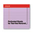 Universal Colored Perforated Ruled Writing Pads, Wide/Legal Rule, 50 Orchid 8.5 x 11 Sheets, Dozen Thumbnail 4