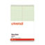 Universal Steno Pads, Gregg Rule, Red Cover, 80 Green-Tint 6 x 9 Sheets Thumbnail 2