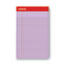 Universal Colored Perforated Ruled Writing Pads, Narrow Rule, 50 Orchid 5 x 8 Sheets, Dozen Thumbnail 1
