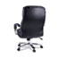 Alera Alera Maxxis Series Big/Tall Bonded Leather Chair, Supports 500 lb, 21.42" to 25" Seat Height, Black Seat/Back, Chrome Base Thumbnail 4