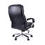 Alera Alera Maxxis Series Big/Tall Bonded Leather Chair, Supports 500 lb, 21.42" to 25" Seat Height, Black Seat/Back, Chrome Base Thumbnail 6