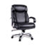 Alera Alera Maxxis Series Big/Tall Bonded Leather Chair, Supports 500 lb, 21.42" to 25" Seat Height, Black Seat/Back, Chrome Base Thumbnail 10