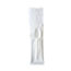 Boardwalk Three-Piece Cutlery Kit, Fork/Knife/Teaspoon, Polypropylene, White, 250/Carton Thumbnail 2