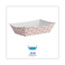 Boardwalk Paper Food Baskets, 0.25 lb Capacity, 2.69 x 1.05 x 4, Red/White, 1,000/Carton Thumbnail 2