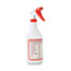 Boardwalk Trigger Spray Bottle, 32 oz, Clear/Red, HDPE, 3/Pack Thumbnail 5