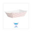 Boardwalk Paper Food Baskets, 3 lb Capacity, Red/White, 500/Carton Thumbnail 2