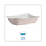 Boardwalk Paper Food Baskets, 2.5 lb Capacity, Red/White, 500/Carton Thumbnail 2