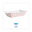 Boardwalk Paper Food Baskets, 5 lb Capacity, Red/White, 500/Carton Thumbnail 2