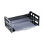 Universal Recycled Plastic Side Load Desk Trays, 2 Sections, Legal Size Files, 16.25" x 9" x 2.75", Black Thumbnail 1