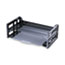 Universal Recycled Plastic Side Load Desk Trays, 2 Sections, Legal Size Files, 16.25" x 9" x 2.75", Black Thumbnail 2