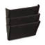 Universal Wall File Pockets, 3 Sections, Letter Size,13" x 4.13" x 14.5", Black, 3/Pack Thumbnail 3