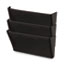 Universal Wall File Pockets, 3 Sections, Letter Size,13" x 4.13" x 14.5", Black, 3/Pack Thumbnail 4