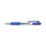 Universal Comfort Grip Ballpoint Pen, Retractable, Medium 1 mm, Blue Ink, Clear Barrel, Dozen Thumbnail 4