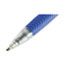 Universal Comfort Grip Ballpoint Pen, Retractable, Medium 1 mm, Blue Ink, Clear Barrel, Dozen Thumbnail 7