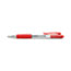 Universal Comfort Grip Ballpoint Pen, Retractable, Medium 1 mm, Red Ink, Clear Barrel, Dozen Thumbnail 4