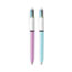 BIC 4-Color Multi-Color Ballpoint Pen, Retractable, Medium 1 mm, Lime/Pink/Purple/Turquoise Ink, Lime Green Barrel, 2/Pack Thumbnail 5