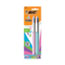 BIC 4-Color Multi-Color Ballpoint Pen, Retractable, Medium 1 mm, Lime/Pink/Purple/Turquoise Ink, Lime Green Barrel, 2/Pack Thumbnail 1